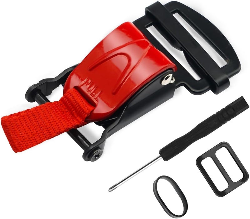 URLWALL 1pcs Helmet Quick Release Buckle Replacement Kit, All Stainless Steel Ratcheted Helmets for Chin Strap Up to 1", Motorcycle Helmets Accessories, Compatible with Half, 3/4, Full Face Helmet - Image 1